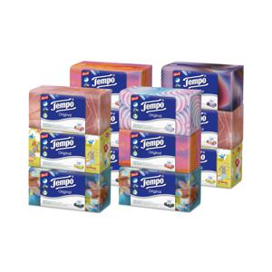 템포 유럽직수입 4겹 갑티슈 100매입 12갑
