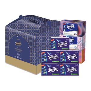 [선물세트] 유럽직수입 4겹 갑티슈 3개입 휴대용티슈 5개입