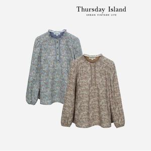 [정상가-199000원][Thursday Island] 플라워 패턴 블라우스(T236MBL150W)