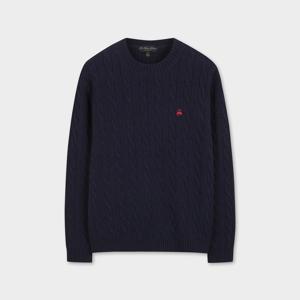 [Online Exclusive] 셔틀랜드 케이블 풀오버 (네이비) (BBWRMOF410)