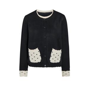 도트 포켓 라운드 가디건 GRBN1CD561