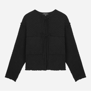 엠보 오픈형 블라우스_T256MBL135W