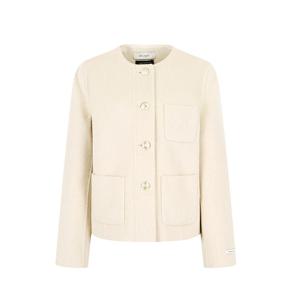 [JJ지고트]캐시미어 자수 라운드넥 재킷GPAM0JK901