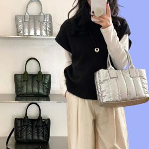 [브리치]  / 여성 데일리 나일론 패딩 토트백