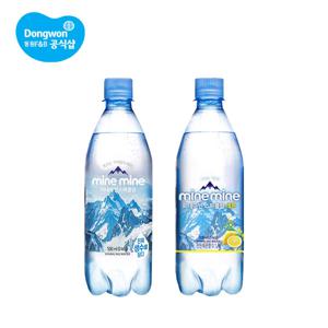 미네마인 스파클링 워터 탄산수 500ml 40병 (플레인/레몬)