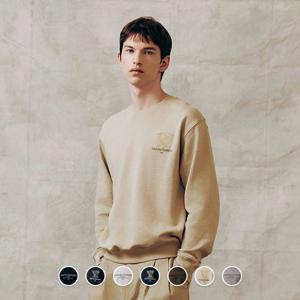 024921 언브러시드 테리 프린트 맨투맨