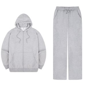 [당일발송/SET] 그라픽 집업 오버핏 후드집업 트레이닝팬츠 셋업 빅사이즈 운동복 PUG_0003 (2Color)