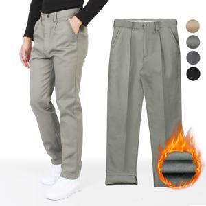 남성 빅사이즈 면바지 겨울 남자 기모안감 면바지 DS기모면스판바지