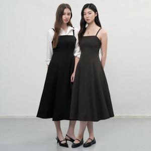 WOMAN 플레어 슬리브리스 롱 원피스 [2COL] / WBE3L15504