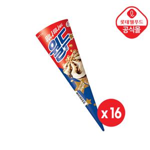 [롯데] 월드콘 바닐라/쿠앤크/초코 16개 세트