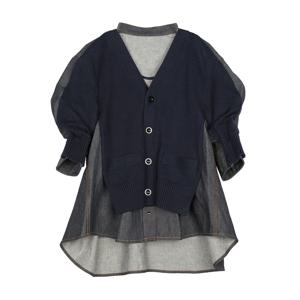 여성 반팔 데님 가디건 2407357 499