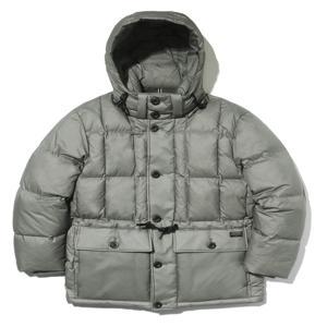 남성 [[24FW]] HZJU4D504G2 [클래식] 그레이 후드 탈착 카라코람 구스다운 패딩 점퍼