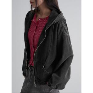 후드 데님 블루종 - 애쉬 (125939MP14)