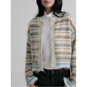 스트라이프 카디건  아이보리 (125X5AMQ90)