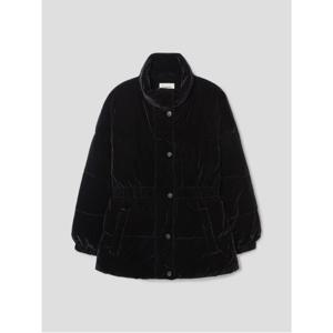 벨벳 웨이스트라인 패딩  블랙 (115Y38AY25)