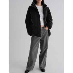 글로시 중기장 패딩  블랙 (355Y38LY25)