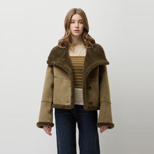 [최초가 698,000] 하이넥 숏 무스탕_SALEE2561KA