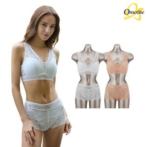 라이크라 텐션업 그레이스 핏 브라팬티 4종세트(화이트+베이지)