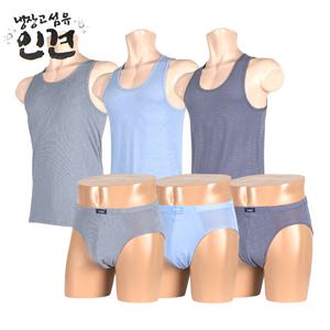 BFL 남성 인견 쿨 런닝 삼각팬티 6종세트