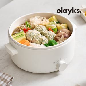 가정용 찜기겸용 3~4인용 전기냄비 멀티쿠커 세라믹코팅 풀써클방식