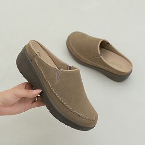 (국내제작) 말랑푹신 속굽 키높이 발편한 통굽 슬리퍼5cm