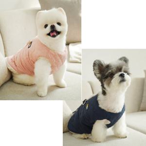 강아지패딩 점퍼 하네스 강아지옷 산책왕 패딩 택1