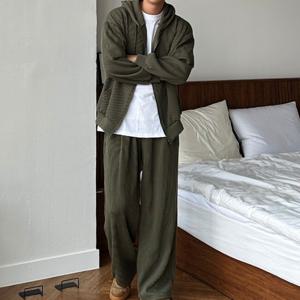 남자 르코 골지 후드집업 와이드 트레이닝 세트