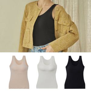 일체형 모달 브라탑 캐미솔 3종세트 캐미솔 브라탑나시 모달나시 여성런닝 노와이어브라탑