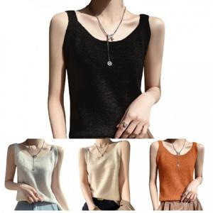 여성 니트나시 여름 이너 슬리브리스 스퀘어넥 나시티 민소매 니트탑CLAB1019