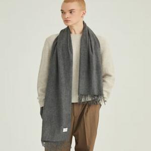 [프리미엄 캐시미어] 캐시미어 100 그레이 머플러 JUMU5F102 G2