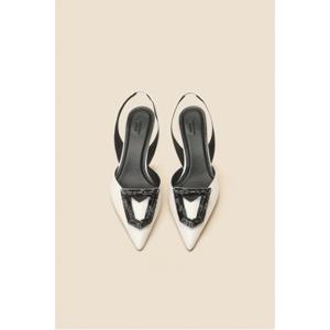 [정상가 398,000원] 폴리건 슬링백 슈즈(white)_DG2DS25004WHT