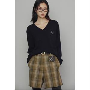 [최초가 368,000원] V Neck Cashmere Knit Pullover_LFWAW24320NYX