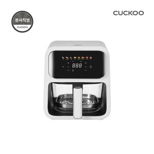 본사직영) 4L 유리 글라스 투명 에어프라이어 화이트 CAF-L0410EW