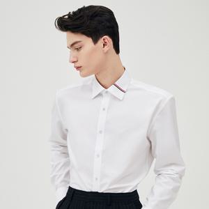 [듀퐁][On.E-XCLUSIVE IX] 카라 트리콜로르 953 컴포터블 셔츠 화이트 SE5SM22LS953SWH