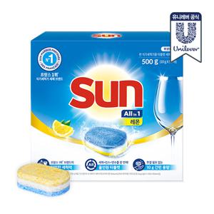 썬 식기세척기용 타블렛 세제 레몬 10g x 50개