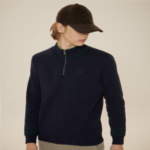 헤지스 골프 [[24FW]] HUSW4D714N3 네이비 남성 방풍 반집업 스웨터