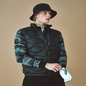 헤지스 골프 [[24FW]] HUJU4D713BK 블랙 남성 물결퀼팅 두잉성 베스트