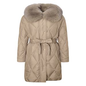 골프 여성 [[24FW]] WNJU4D851I3 [스테디셀러]폭스퍼 탈착카라 구스다운 패딩점퍼 (BEIGE)