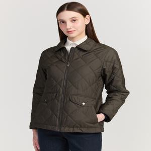 닥스 골프 여성 [[25FW]] DNJU5D712K2 [PREMIUM] 카키 경량 퀼티드 중힙 점퍼