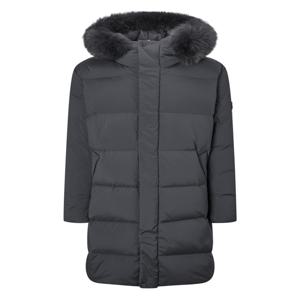 헤지스 골프 남성 [[24FW]] WPJU4D942CG [스테디셀러]폭스퍼 로고패치 롱 다운 자켓 (CHARCOAL GRAY)