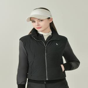 헤지스 골프 여성 [[25FW]] HWJU5D751BK 블랙 여성 스웨이드 3 IN 1 다운 점퍼