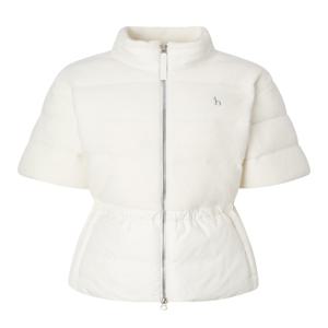 헤지스 골프 여성 [[25FW]] HWJU5D755IV 아이보리 여성 니트 반팔 구스 다운 점퍼