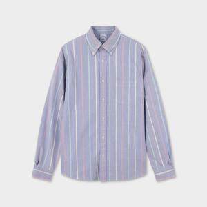 [정상가 179000원] 프라이데이 옥스포드 스트라이프 셔츠 (네이비) (BBTHMM78607FS)