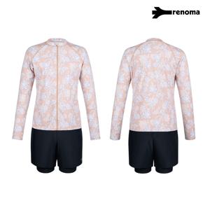 여성비치3피스집업래쉬가드세트수영복 베이지 LS2F924_BG