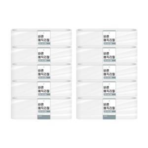 [바른]매직리필 22L/25L용 연속비닐 10개/매직캔 호환 휴지통 리필