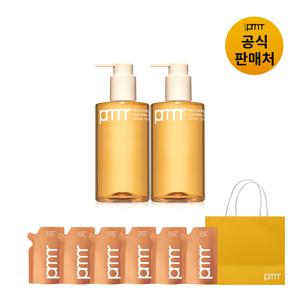 [라이브][PRMR] 마일드 앤 퍼펙트 클렌징 오일 투 폼 300ml 더블 (+본품용량추가, 쇼핑백)