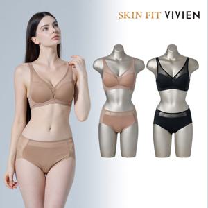 스킨핏 컴팩트 노와이어 브라팬티 여자속옷세트 4종