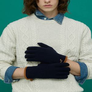 액세서리 [[24FW]] DCGV4F140N2 [남성장갑][스마트폰터치]네이비 강아지 자수 울 장갑