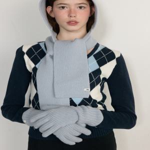 질 바이 질스튜어트 [[24FW]] JLGV4F305B1 [스마트폰터치][캐시혼방]라이트블루 울캐시 혼방 니