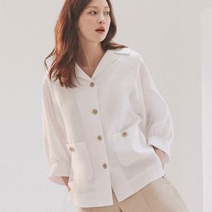 [텐저린55화이트55][최초가 79000][지스튜디오]20 플렉스 린넨 자켓